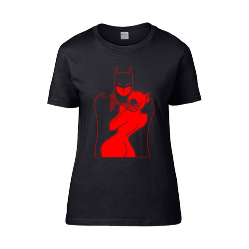 Catwoman And Batman Women's T-Shirt Tee