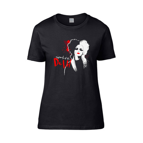 Cruella Speak Of The De Vil Disney Women's T-Shirt Tee