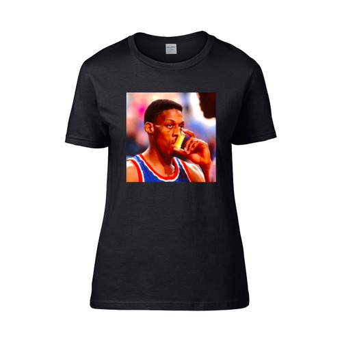Dennis Rodman Vintage Rap Chicago Bulls Off Vlone Rodzilla Women's T-Shirt Tee