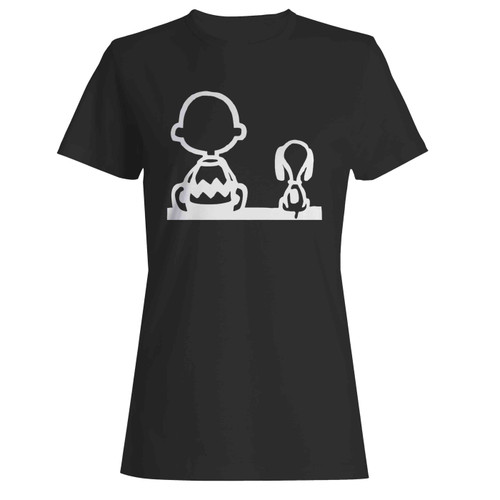 Charlie Brown And Snoopy Women's T-Shirt Tee