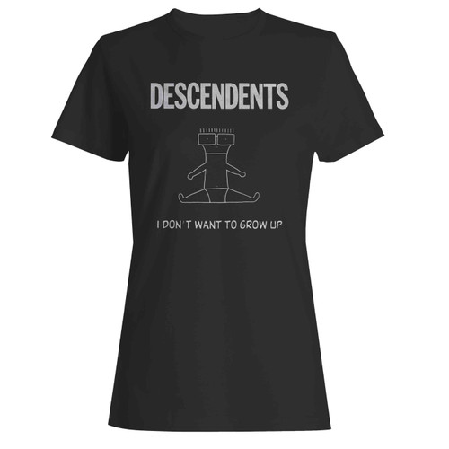 Descendents Band American Punk Rock Hardcore Punk Music Band I Dont Want To Grow Up Women's T-Shirt Tee