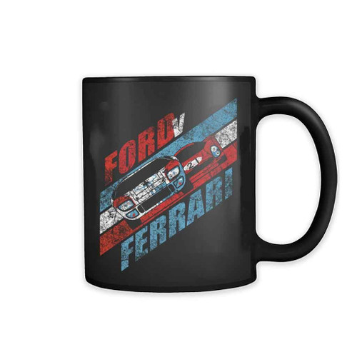 Ford V Ferrari Grunge Cars 11oz Mug
