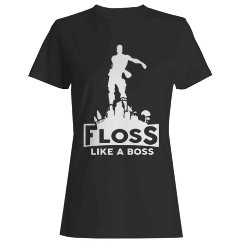 Gamer Floss Like A Boss Funny Dance Emoji Gamer 4 Life Women's T-Shirt Tee