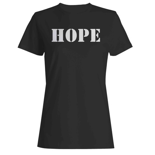 Hope Peace Love Inpirational Message Christmas Women's T-Shirt Tee