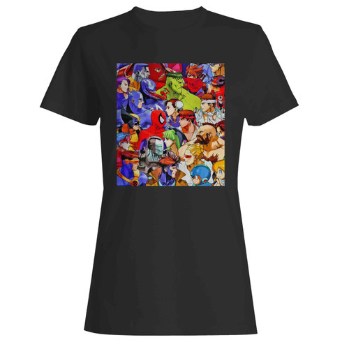 Mahvel Vs Capcom Arcade Women's T-Shirt Tee