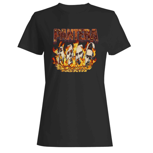 Pantera Vintage Flames Women's T-Shirt Tee