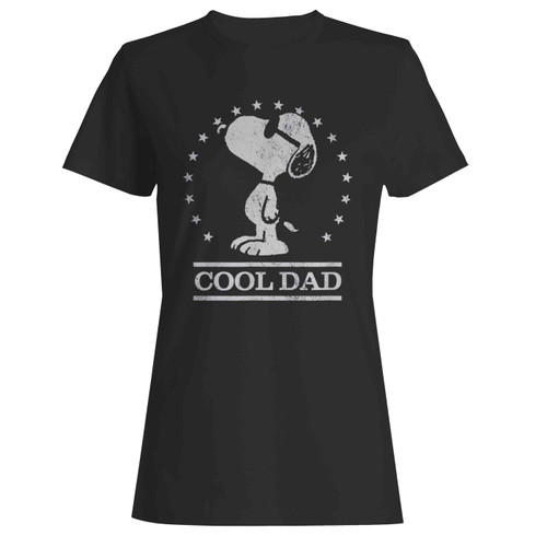 Peanuts Snoopy Cool Dad Women's T-Shirt Tee