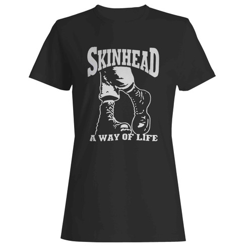 Skinhead Way Of Life Hardcore Punk Rock Oi Women's T-Shirt Tee