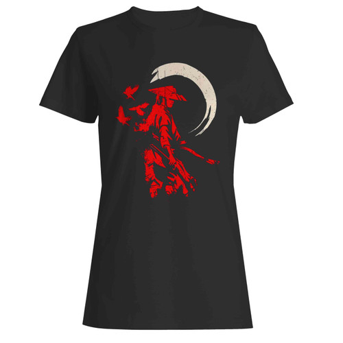 The Ghost Samurai Warrior Sword Anime Bushido Women's T-Shirt Tee