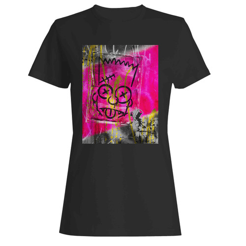 The Simpsons Bart Simpson El Barto Graffiti Women's T-Shirt Tee