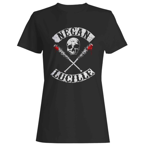 The Walking Dead Negan Lucille Rockers Women's T-Shirt Tee