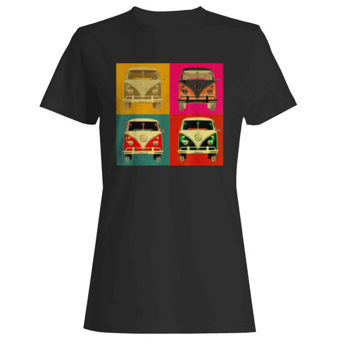 Vintage 1960S Bus Art Styled Premium Women's T-Shirt Tee