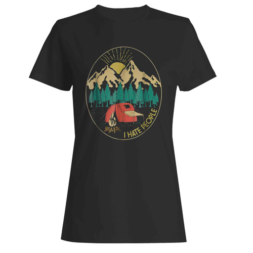 Vintage Funny Camping Women's T-Shirt Tee