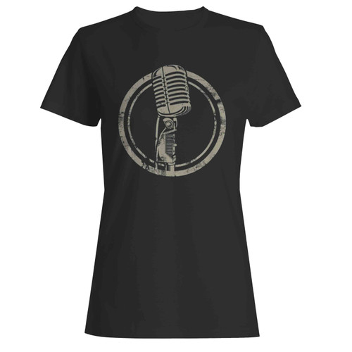 Vintage Microphone Women's T-Shirt Tee