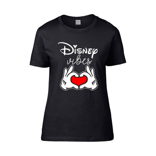 Disney Vibes Hands Hearts Heart Between Women's T-Shirt Tee