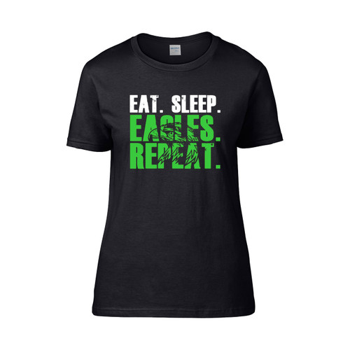 Eat Sleep Eagles Repeat Women's T-Shirt Tee