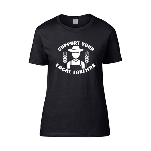 Farmers Market Support Your Local Farmer Women's T-Shirt Tee