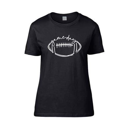 Football Game Day Football Game Day Mom Dad Football Women's T-Shirt Tee