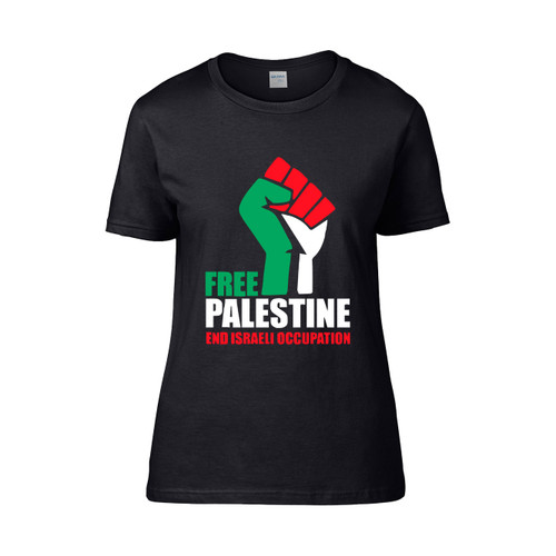 Free Palestine End Israel Occupation Women's T-Shirt Tee