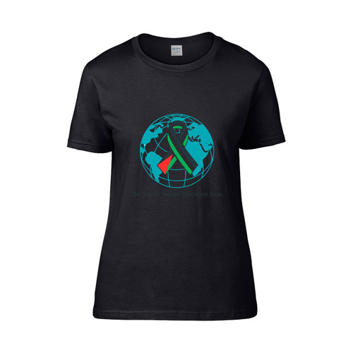 Free Palestine The World Wants Palestine Free Women's T-Shirt Tee