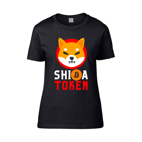 Funny Akita Inu Doge Gift Shiba Inu Token Coin Cryptocurrency Dogecoin Killer Crypto Women's T-Shirt Tee