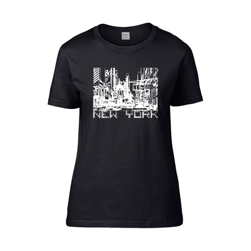 Futuristic New York City Women's T-Shirt Tee