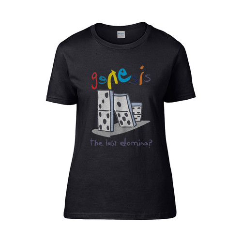 Genesis Band The Last Domino Tour Vintage Women's T-Shirt Tee