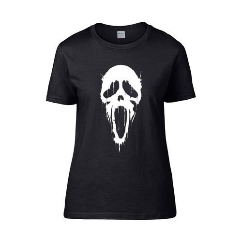 Ghostface Ghost Face Scream Stab Woodsboro Horror Movie Women's T-Shirt Tee