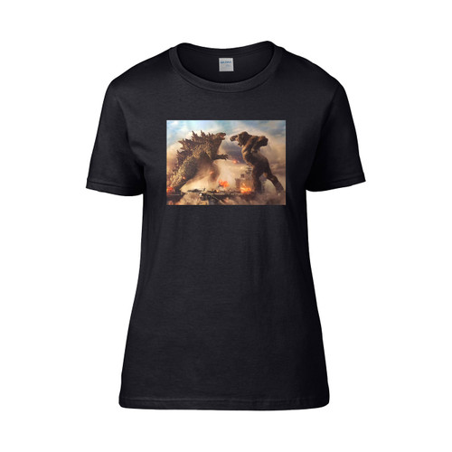 Godzilla Vs Kong Squaring Up 2 Women's T-Shirt Tee