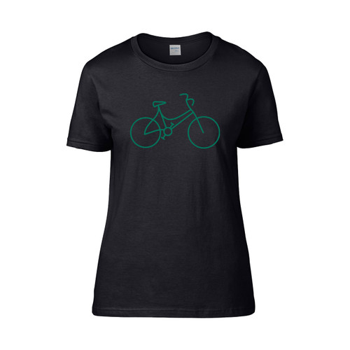 Green Bicycle Women's T-Shirt Tee