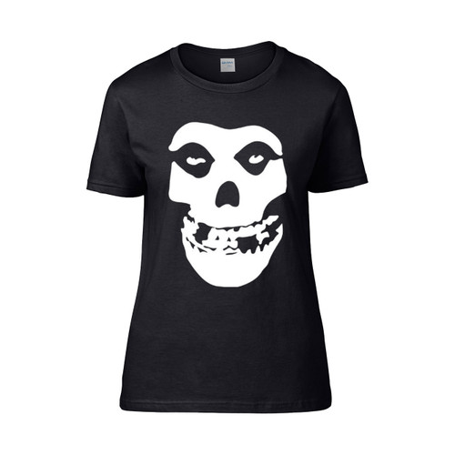 He Misfits Big Skull Face Punk Rock Band Misfits Women's T-Shirt Tee