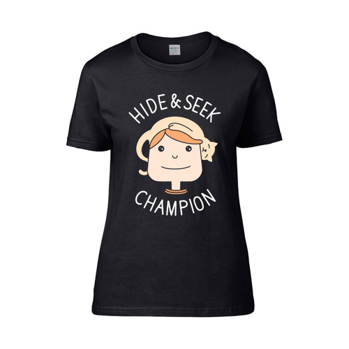 Hide And Seek Champion Kitty Kawaii Women's T-Shirt Tee