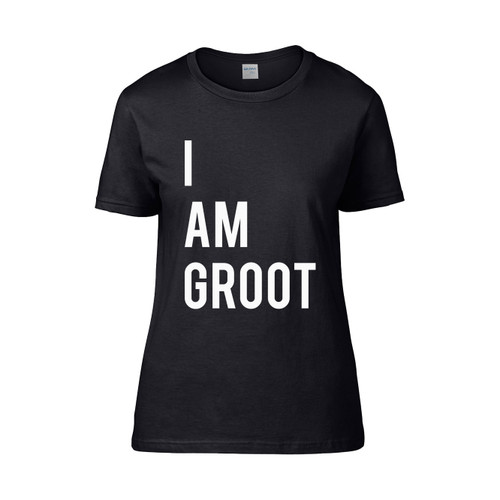 I Am Groot Text Guardians Of Galaxy Women's T-Shirt Tee