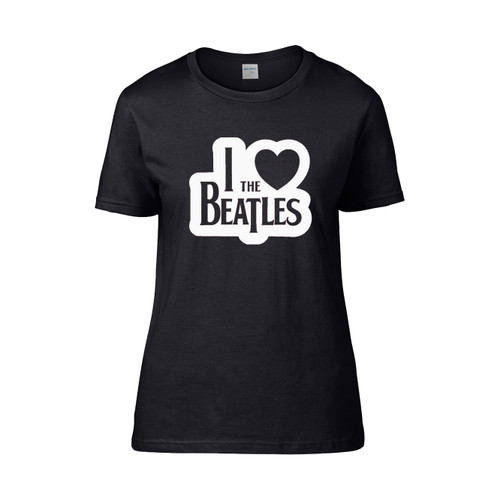 I Love The Beatles Beatles Gifts Rock And Roll Women's T-Shirt Tee