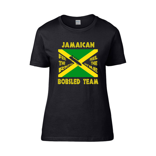 Jamaican Bobsled Gift Birthday Christmars Women's T-Shirt Tee