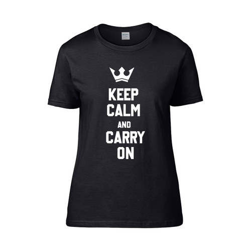 Keep Calm And Carry On  Women's T-Shirt Tee