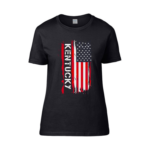 Kentucky Usa Flag  Women's T-Shirt Tee