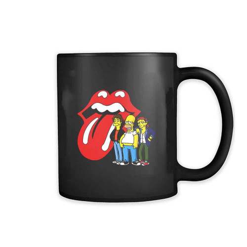 The Simpsons Rolling Stones Logo 11oz Mug