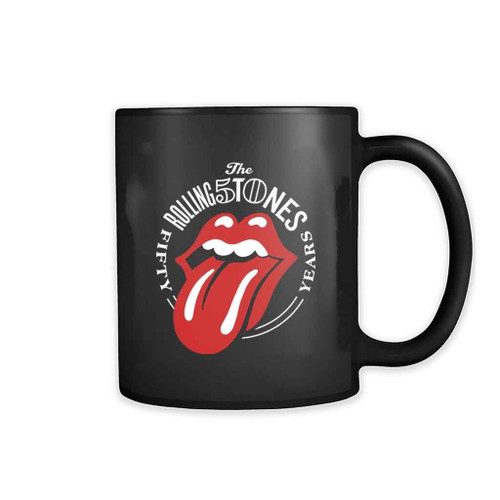 The Rolling Stones 50 Years Logo 11oz Mug