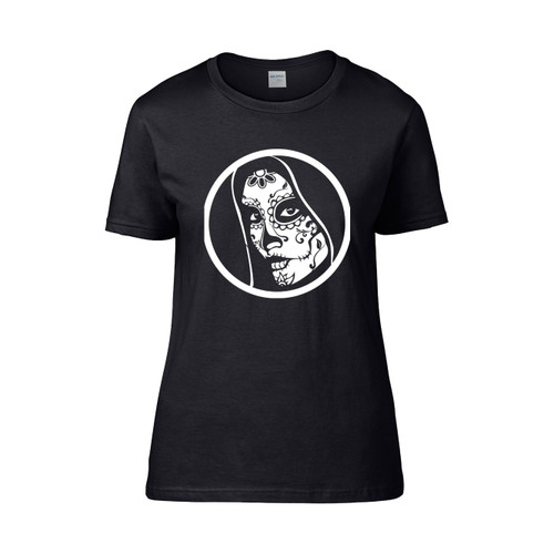 La Catrina Day Of The Dead Halloween  Women's T-Shirt Tee