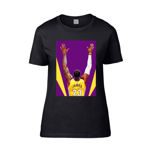Lebron James Lakers Pop Art  Women's T-Shirt Tee