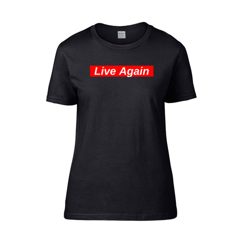 Live Again Red Box Logo  Women's T-Shirt Tee