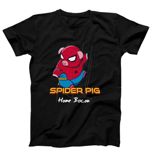 Home Bacon Spider Pig Man's T-Shirt Tee