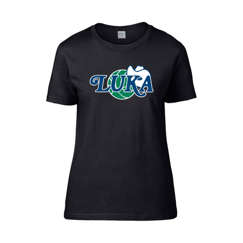 Luka Doncic Fans Dallas Basketball Mavs Mavericks 2019 2020 Retro Logo Inspired  Women's T-Shirt Tee