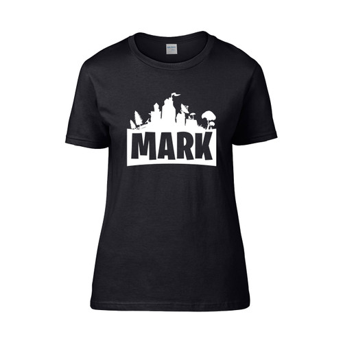 Mark Top Gamer Boy Player Gaming Name  Women's T-Shirt Tee Mark Top Gamer Boy Player Gaming Name  Women's T-Shirt Tee