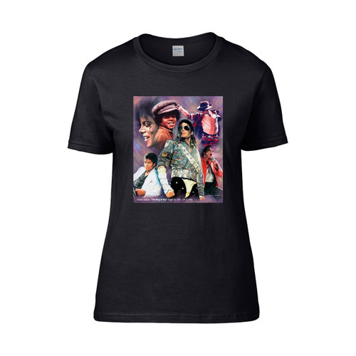 Michael Jackson The King Pop  Women's T-Shirt Tee