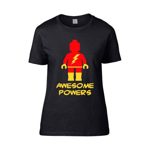 Minifig Awesome Powers  Women's T-Shirt Tee Minifig Awesome Powers  Women's T-Shirt Tee