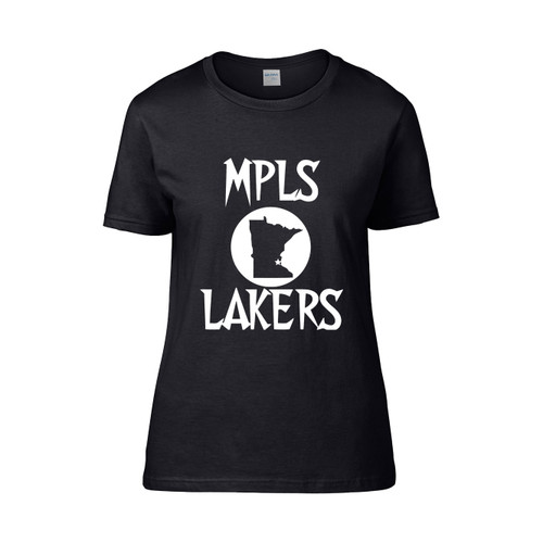 Minneapolis Lakers X Timberwolves Tee Mpls Lakers Nba Short  Women's T-Shirt Tee