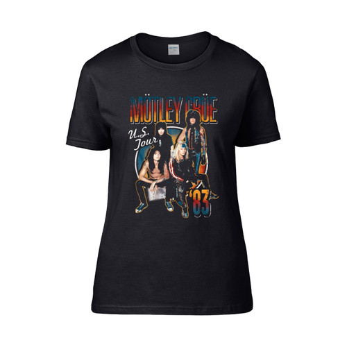 Motley Crue Us Tour 1983 Picture  Women's T-Shirt Tee