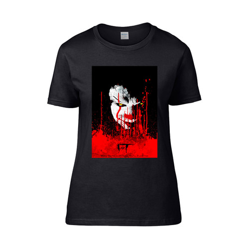 Movie Pennywise Stephen King Hot New Horror 2017  Women's T-Shirt Tee